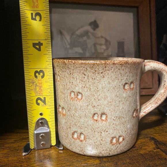 Rustic Ceramic Mug with Embossed Design - Picture 6 of 7